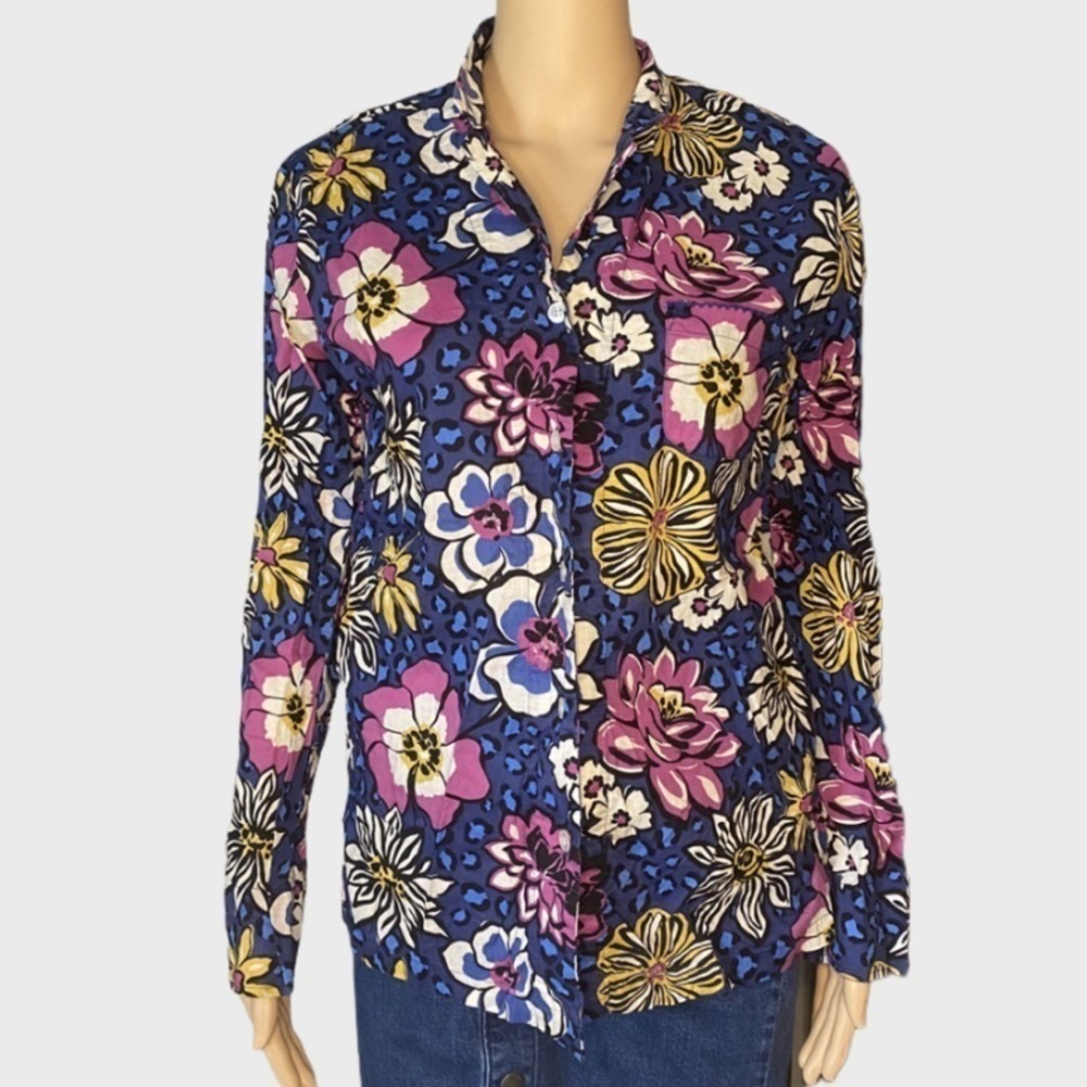 VERA Bradley floral button down shirt